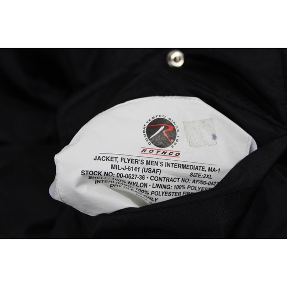 Rothco Mens Bomber Flyer Puffer Jacket Sz 2XL
